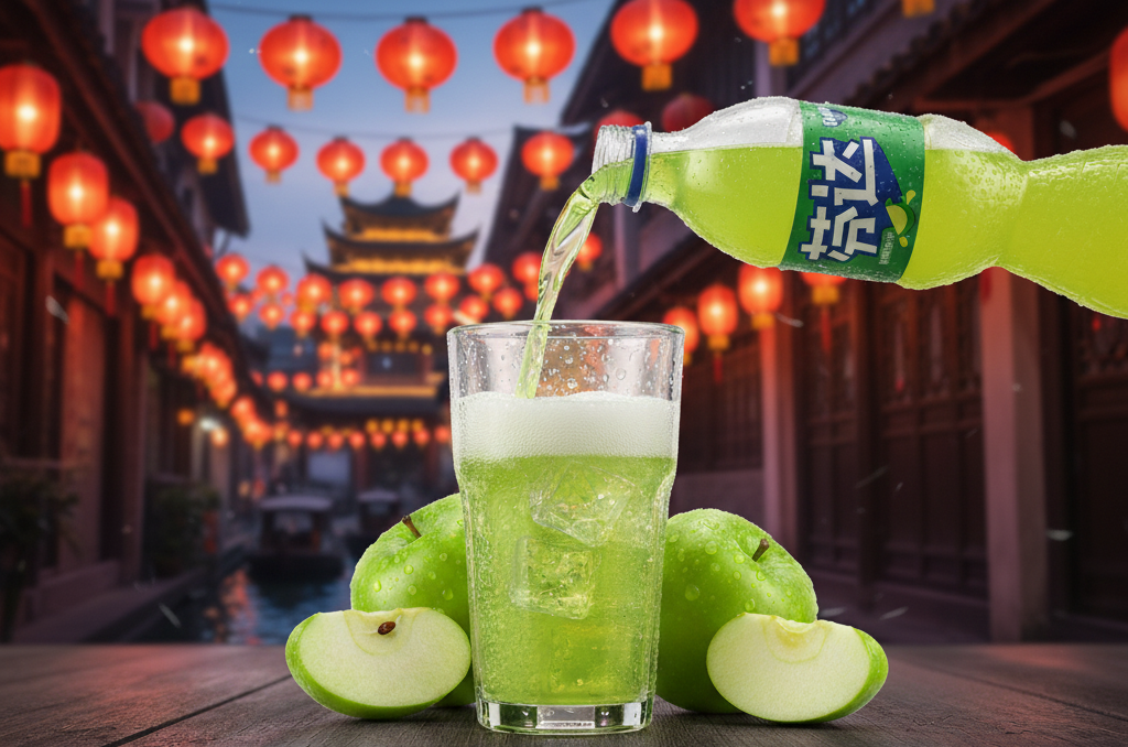 Fanta 500ml (CHINA): Green Apple