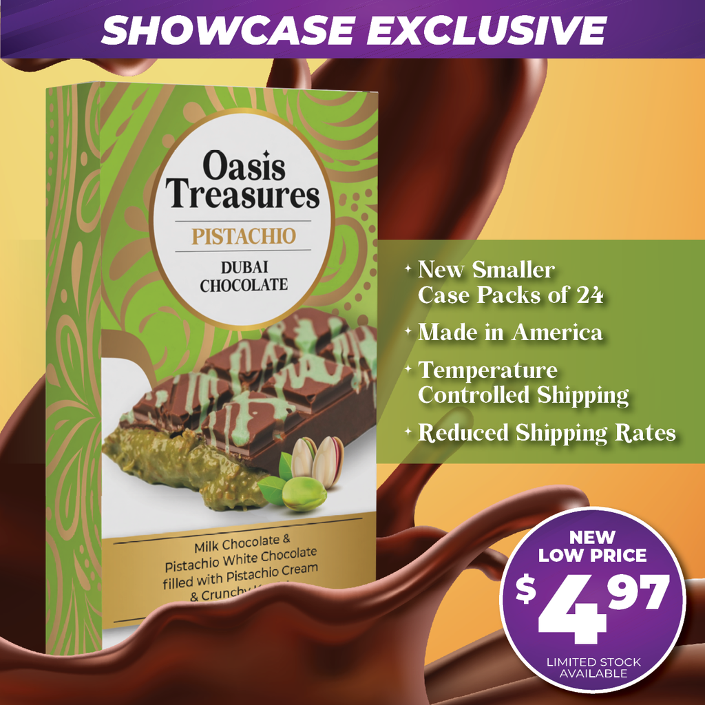 Dubai Chocolate Bar Pistachio by Oasis Treasures Made in USA