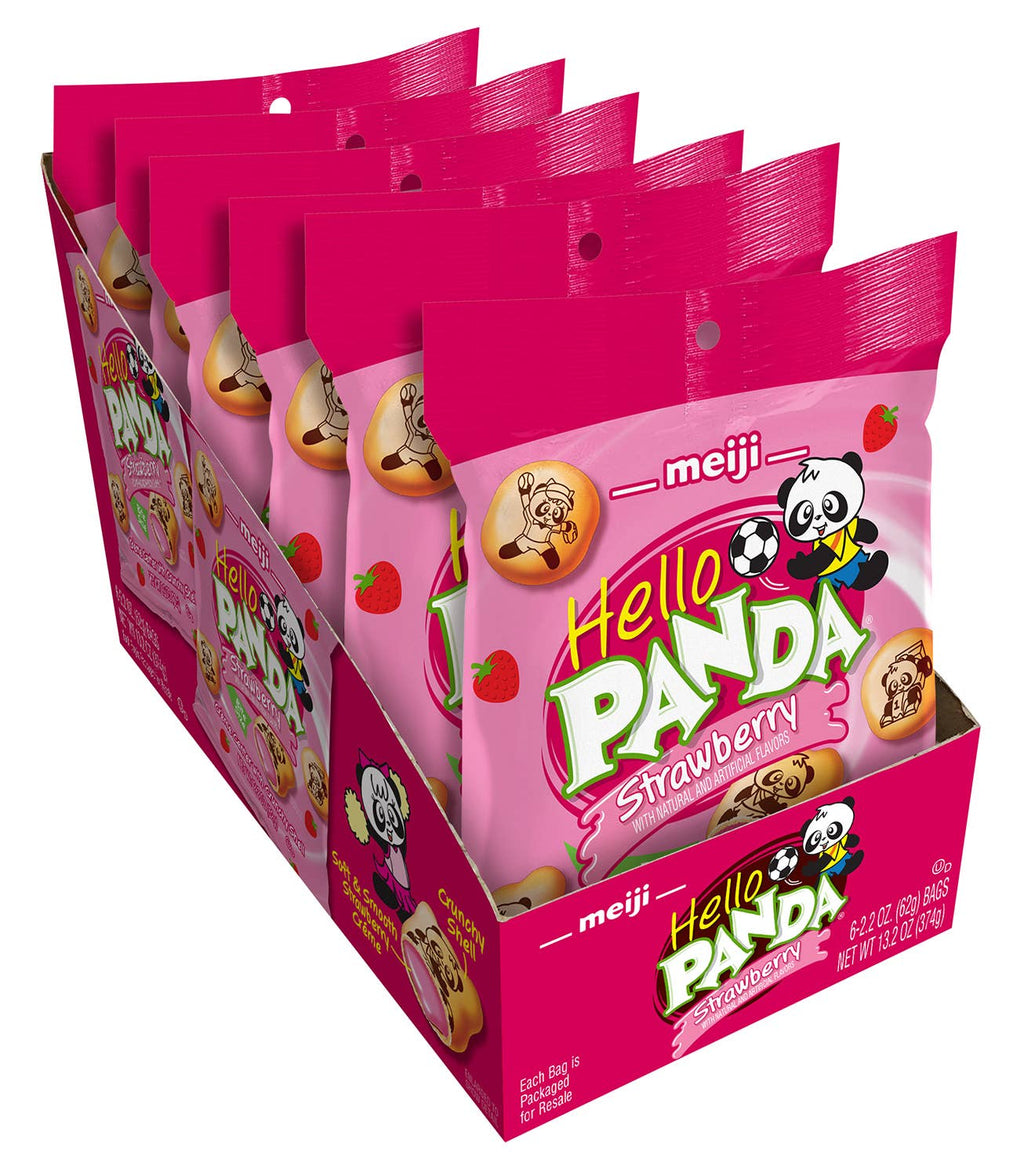 🍓 Meiji Hello Panda (Strawberry) 💖2.2oz Bag