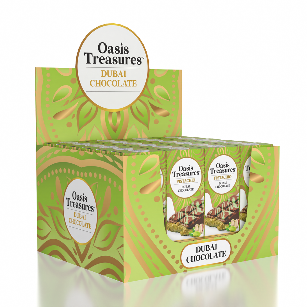 Dubai Chocolate Bar Pistachio by Oasis Treasures Made in USA