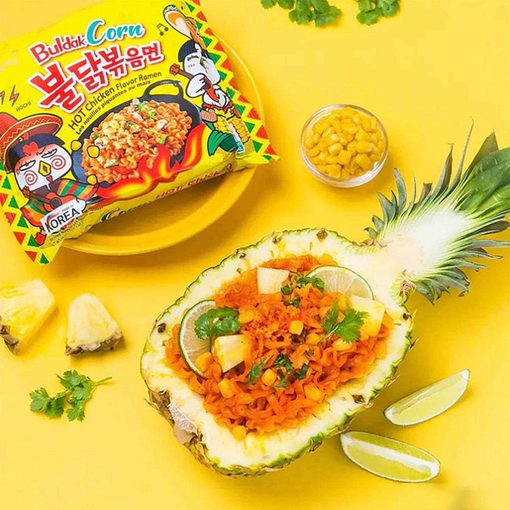 Samyang Corn Buldak Chicken Flavor Ramen–140g (5x8,40Packs)