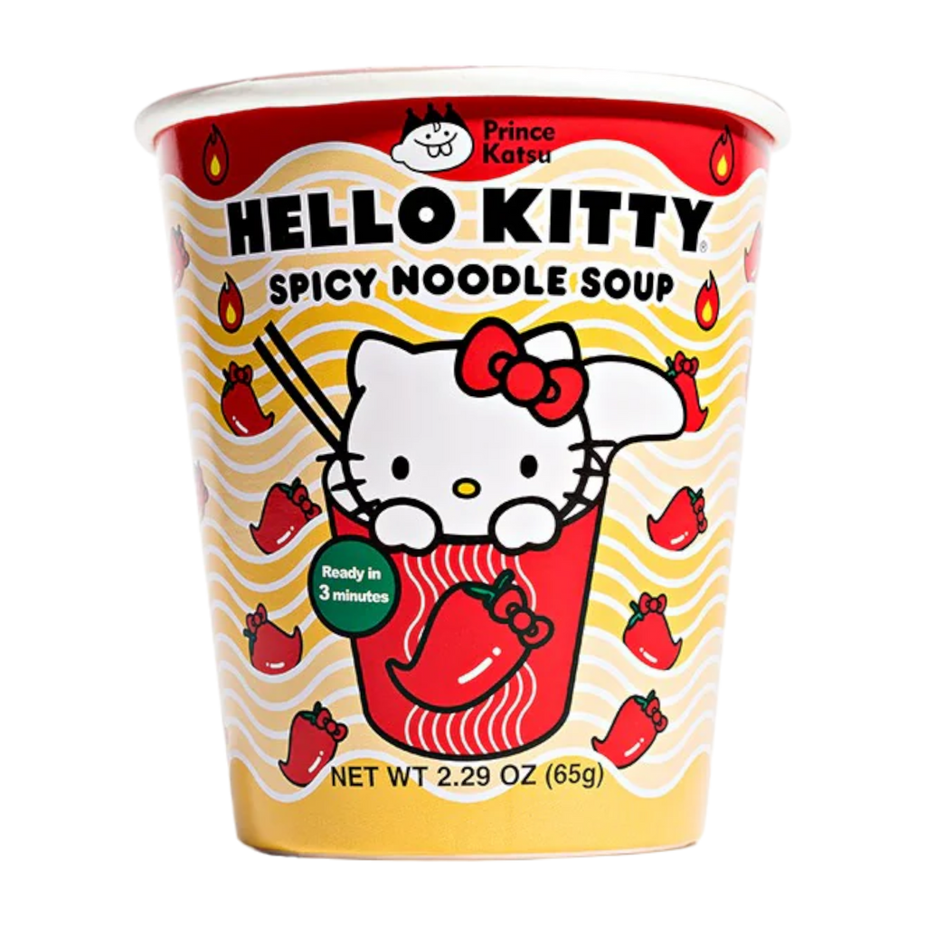 🍜 Hello Kitty Spicy Noodle Cup (A-Sha Foods) 🌶️