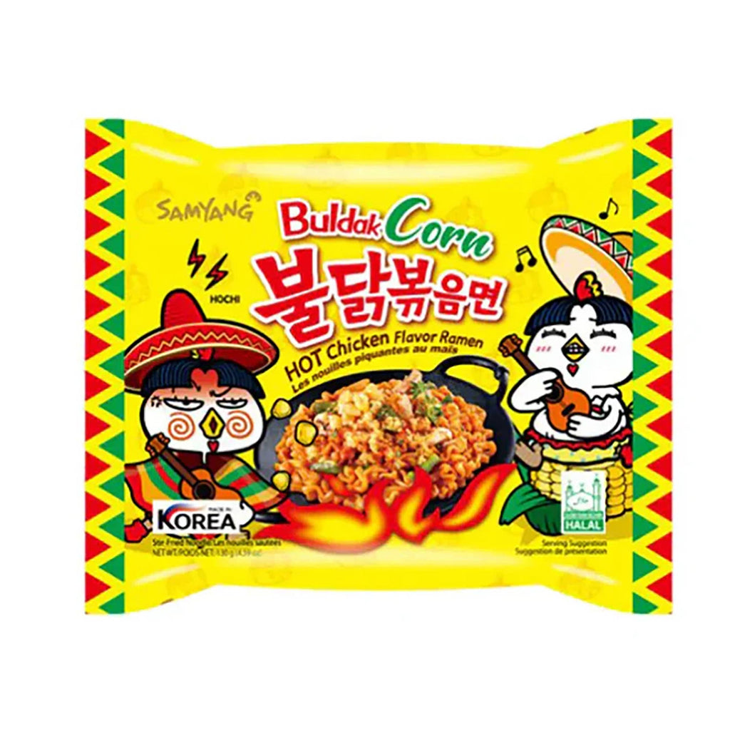 Samyang Corn Buldak Chicken Flavor Ramen–140g (5x8,40Packs)