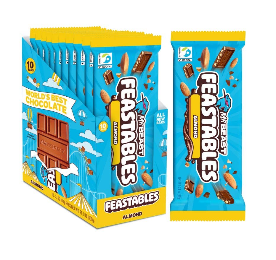 Mr. Beast Feastables Milk Chocolate Almond 2.1oz