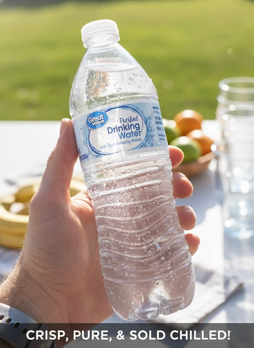 💧 Great Value Purified Drinking Water (16.9 oz) 💦