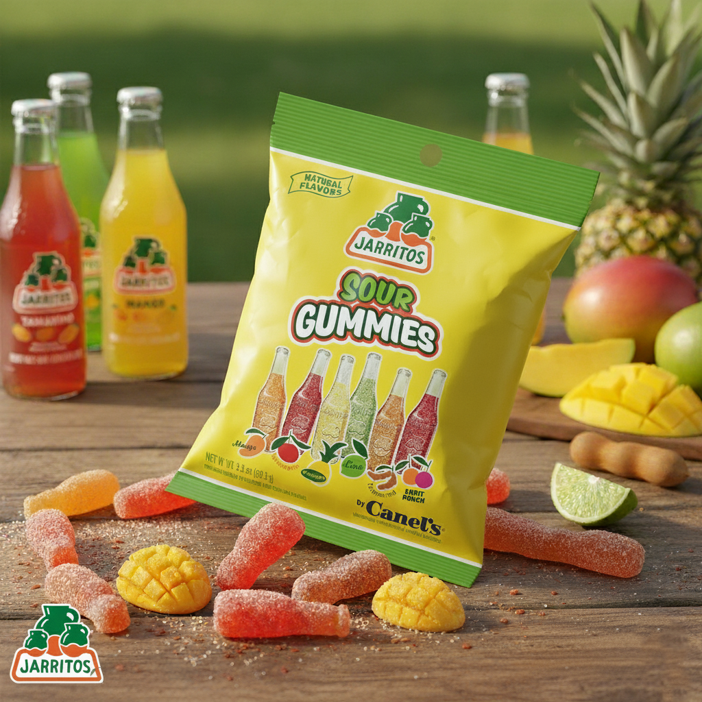 🍏 Jarritos Sour Gummies (8oz Peg Bag) 🍋