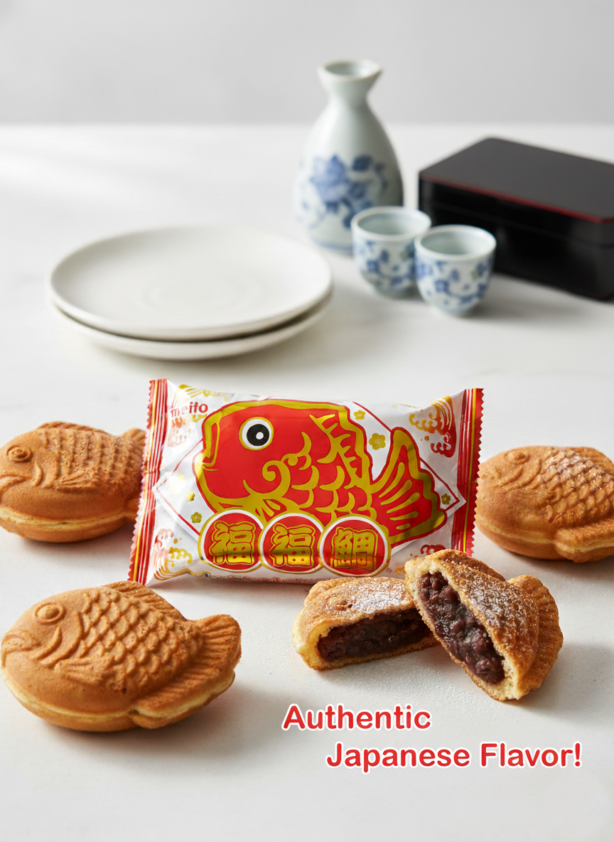 🐠 Meito Puku Puku Taiyaki Fish Chocolate RED🍫