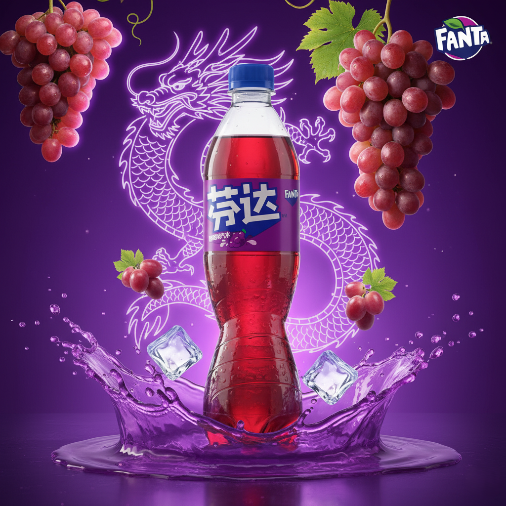 💜 Fanta Grape Soda (China Import, 500ml) 🍇