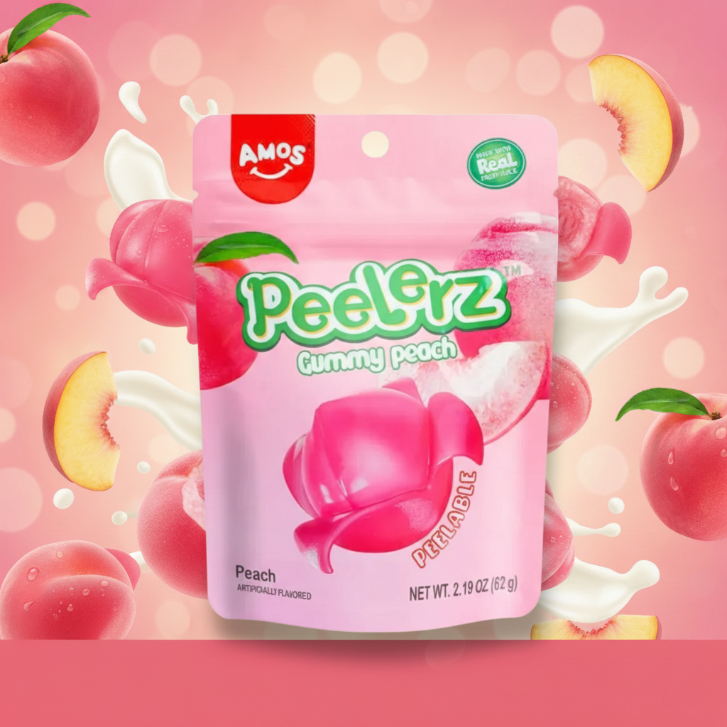 Amos Peelerz Peach 6 oz