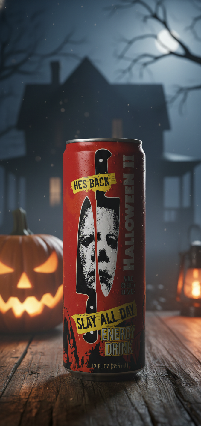 🔪 Halloween II Slay All Day Energy Drink 🍒