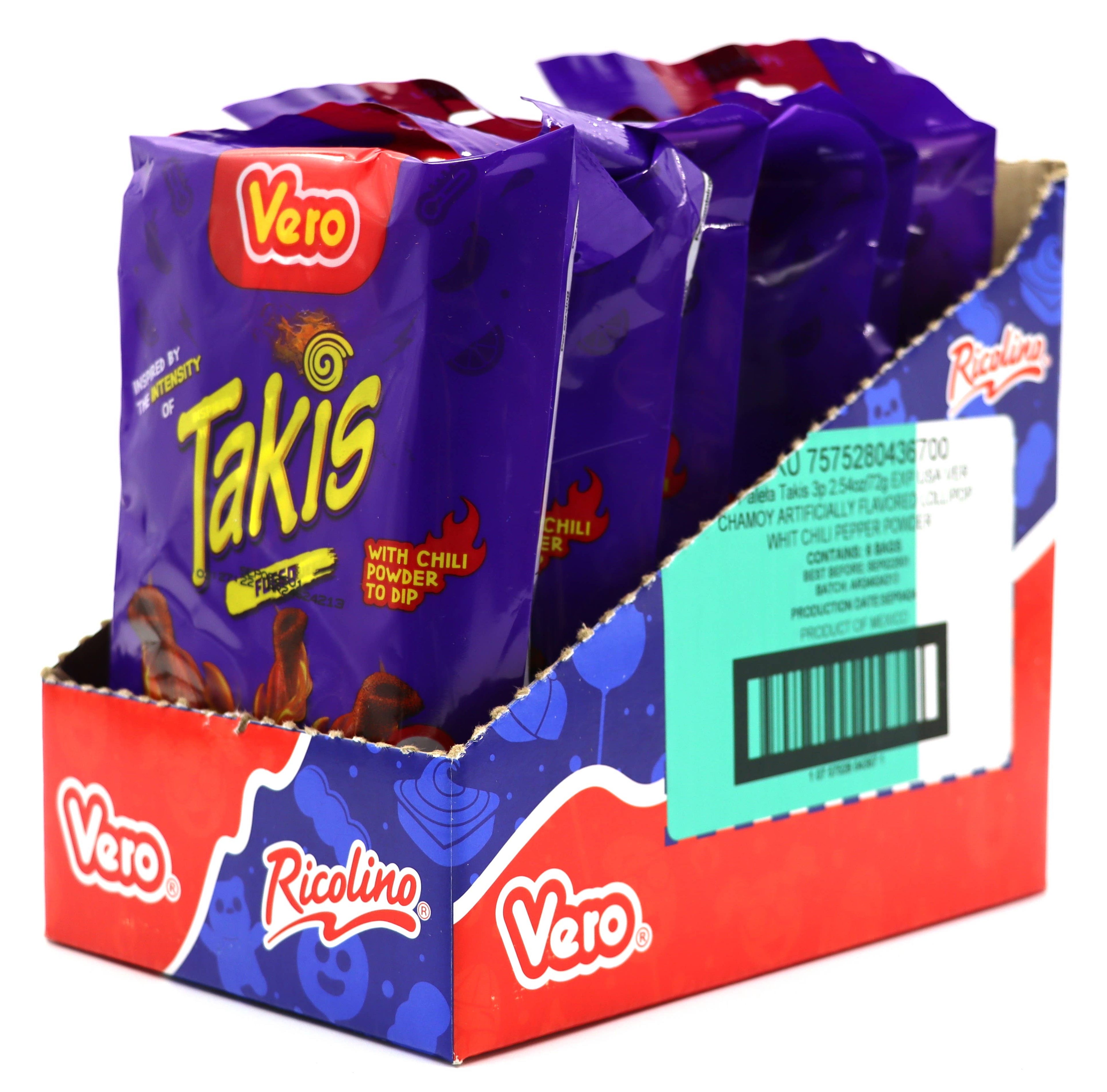 Takis Fuego 3pk Lollipop w/Chilli Pepper Powder