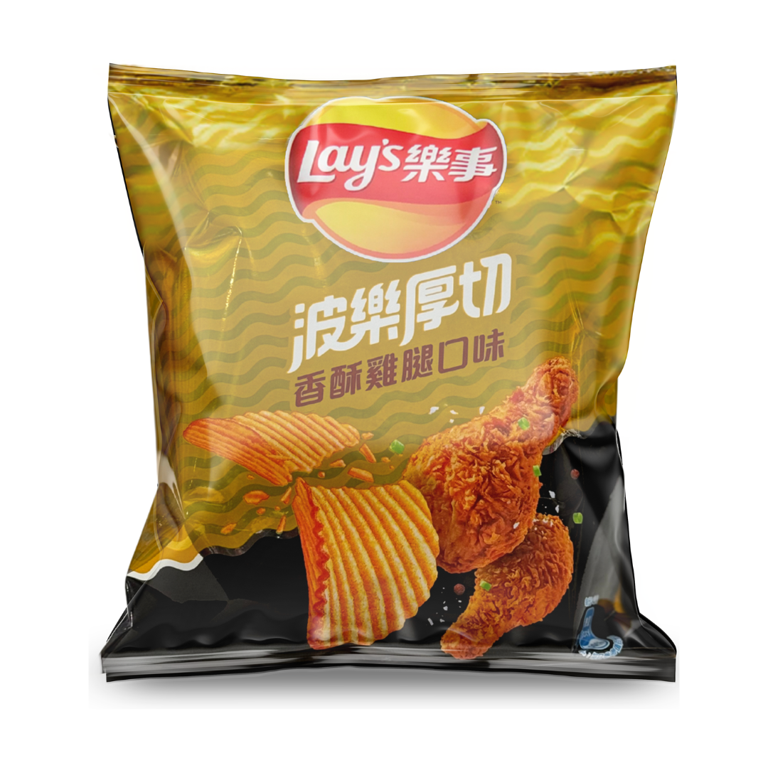 🍗 Lay's Crispy Fried Chicken Chips (Taiwan) 🍚