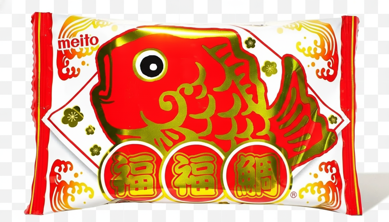 Meito Puko Puku Taiyaki Fish Chocolate RED