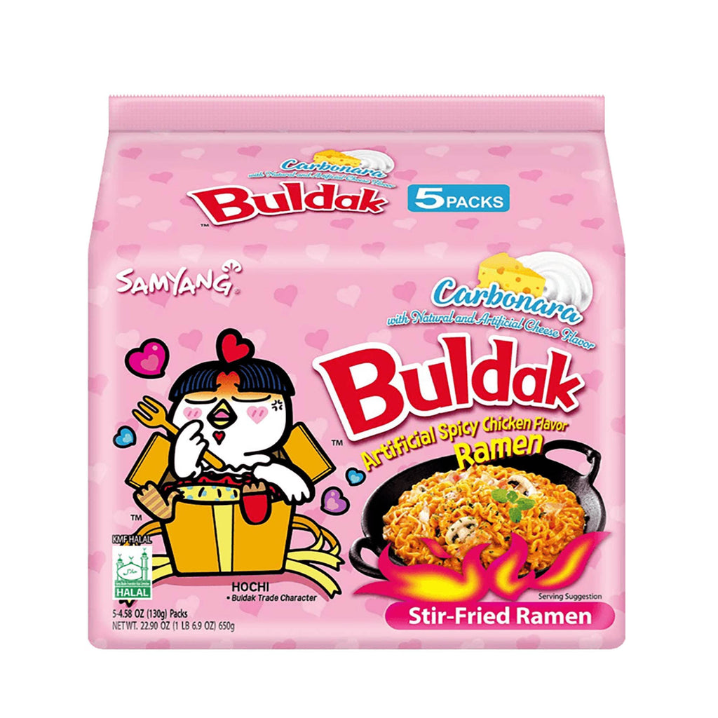 Samyang Carbo Buldak Chicken Flavor Ramen–140g (Pack of 5)