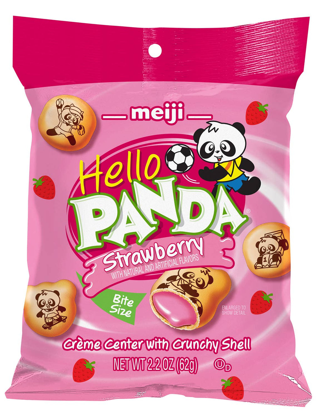 🍓 Meiji Hello Panda (Strawberry) 💖2.2oz Bag