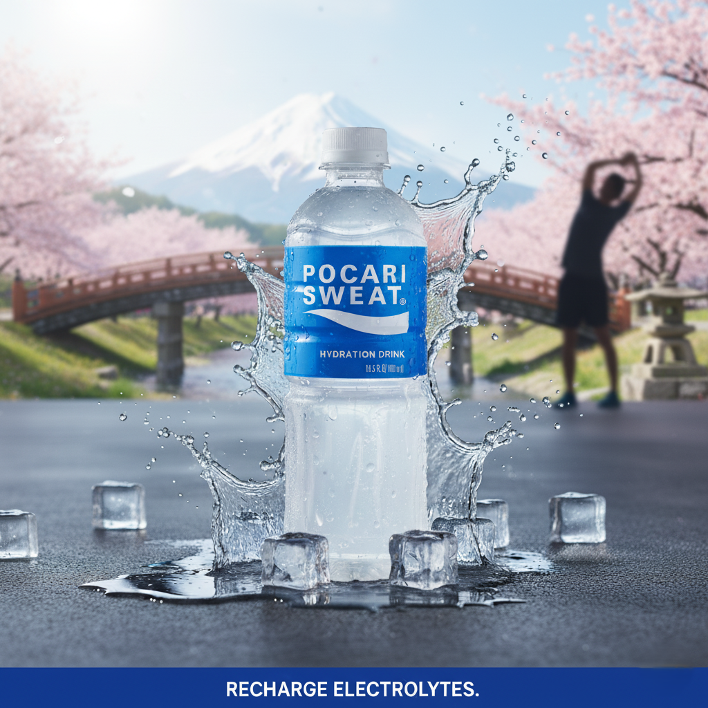 💧 POCARI SWEAT Hydration Drink (16.9 oz) 🇯🇵