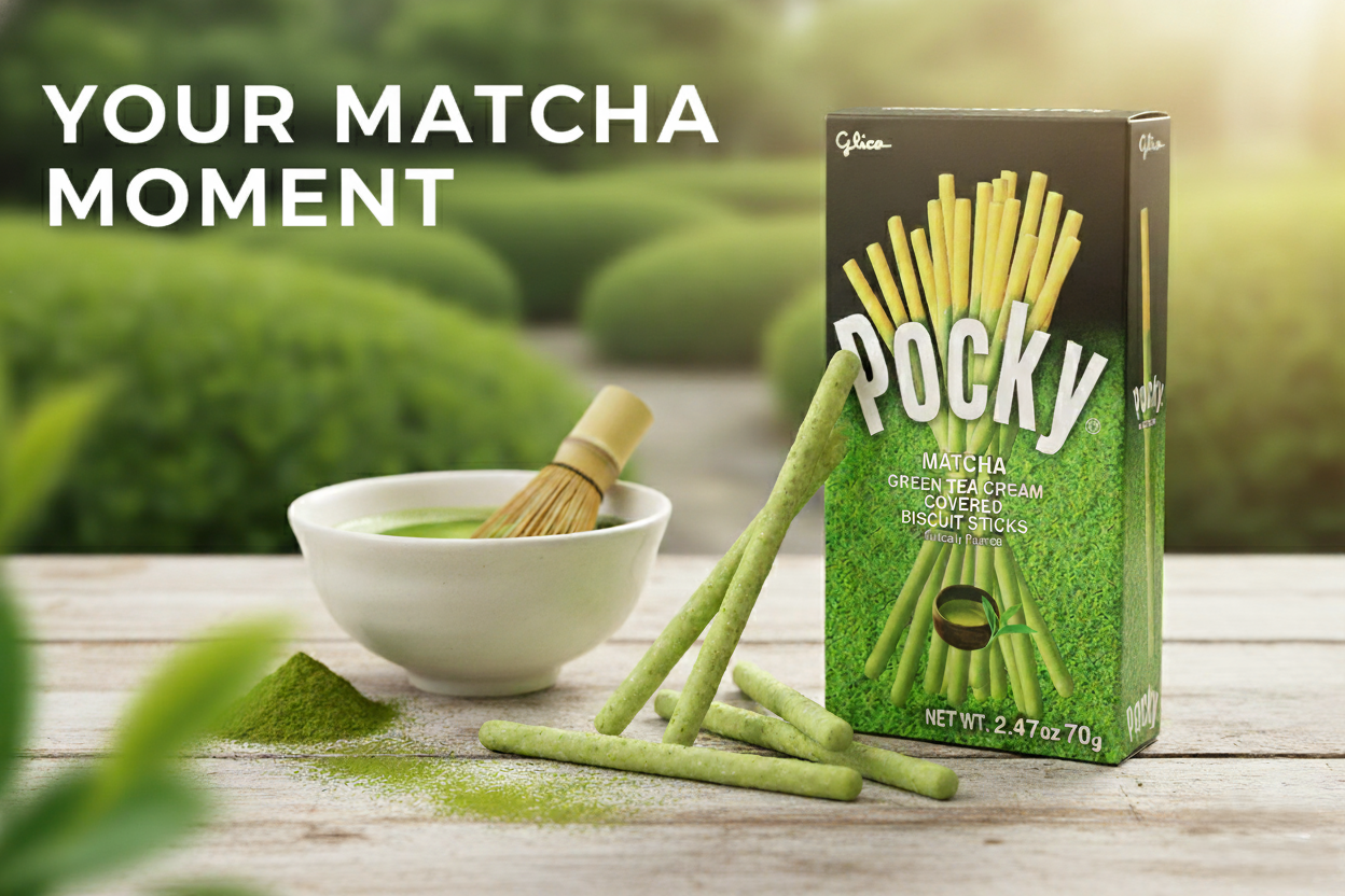 🍵 Pocky Matcha Green Tea (70g) 💚