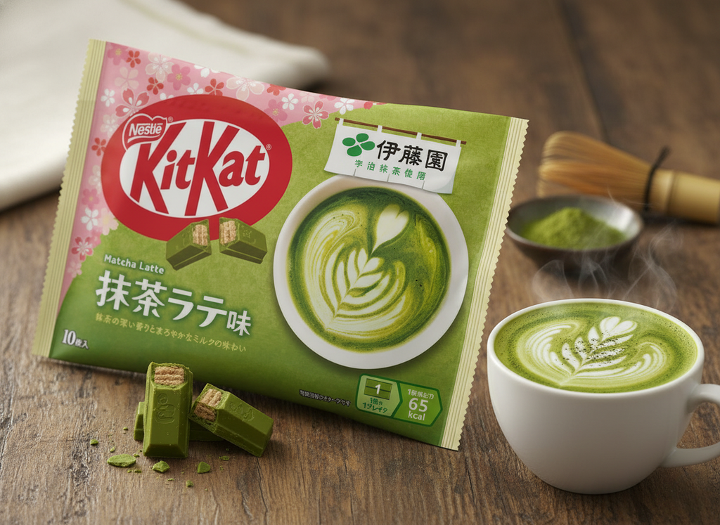 🍵 Japanese Kit Kat (Matcha Latte - Ito En Collab) 🇯🇵
