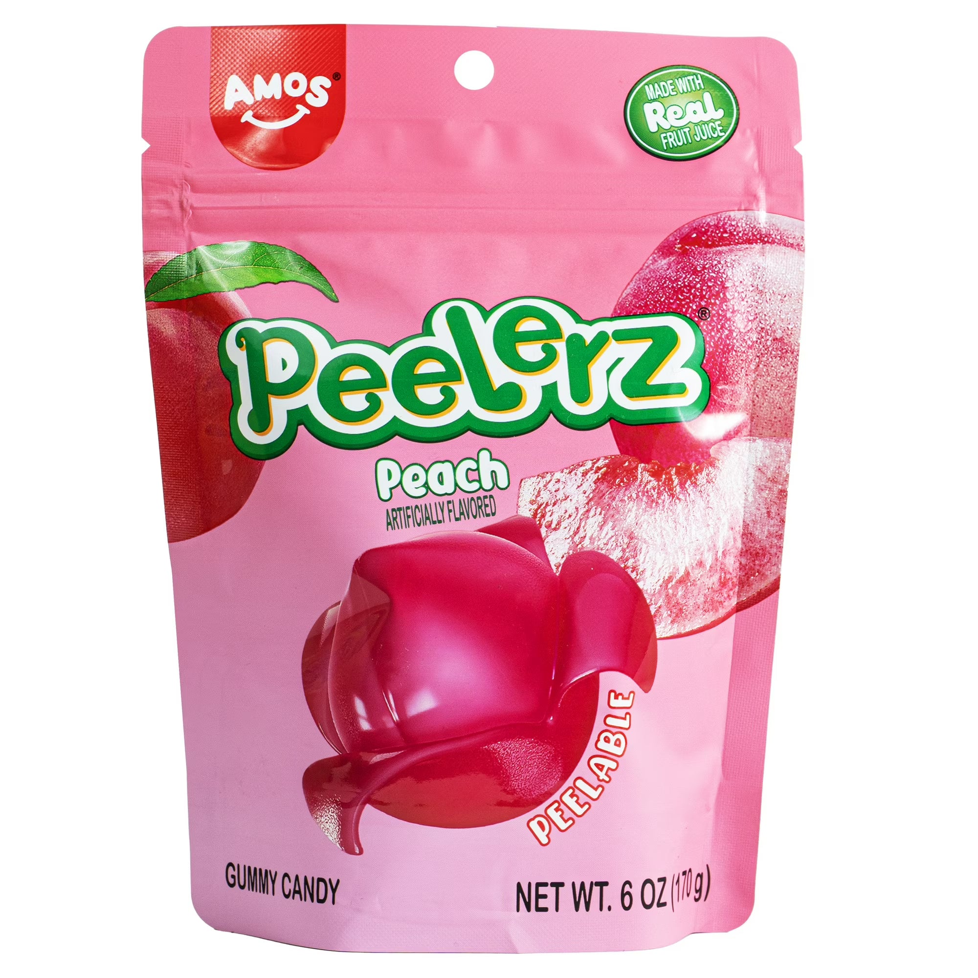 Amos Peelerz Peach 6 oz