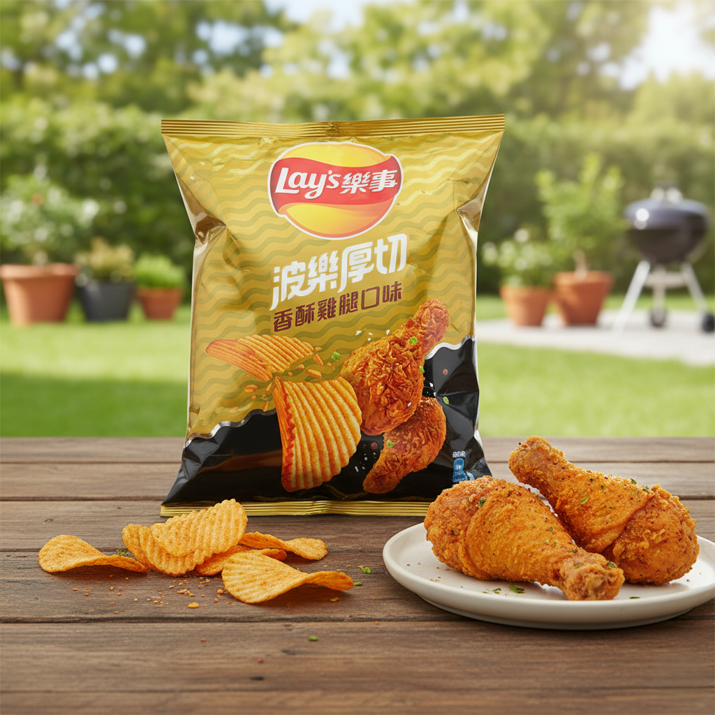 🍗 Lay's Crispy Fried Chicken Chips (Taiwan) 🍚