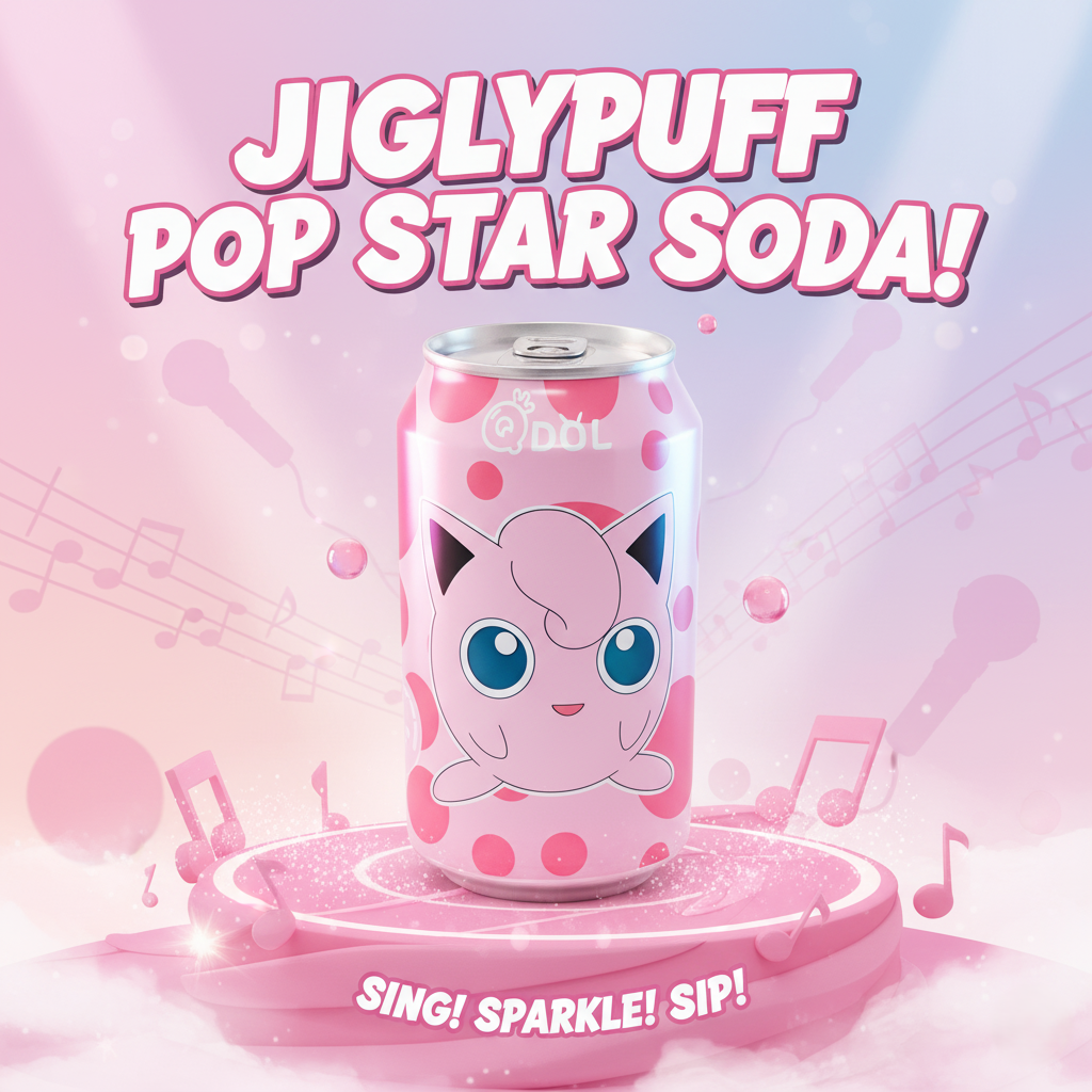💖 QDOL Pokémon Peach Soda (Jigglypuff) ✨